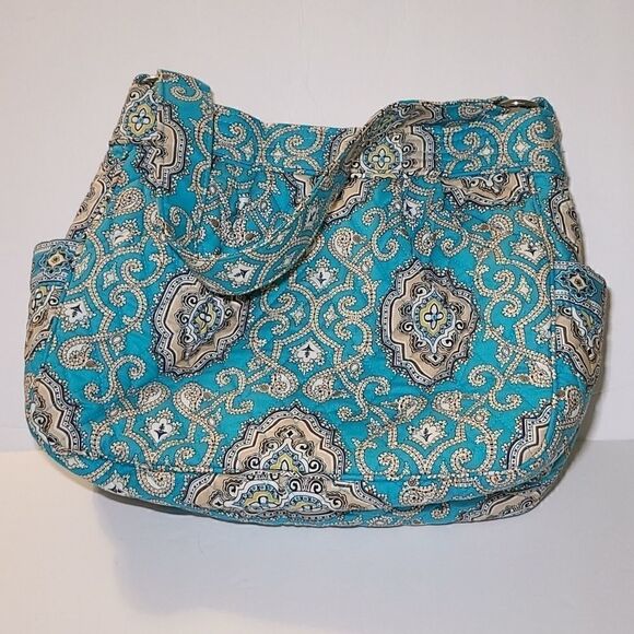 Vera Bradley Reversible Tote in Totally Turquoise - Picture 1 of 9